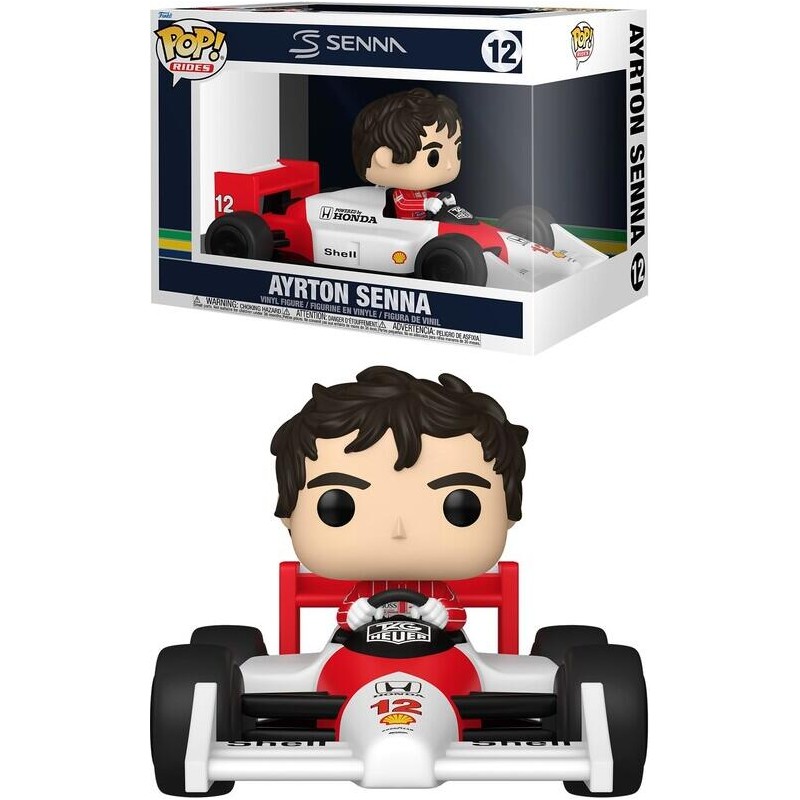 FUNKO FUNKO POP! RIDES 12 FORMULA 1 AYRTON SENNA BOBBLE HEAD FIGURE