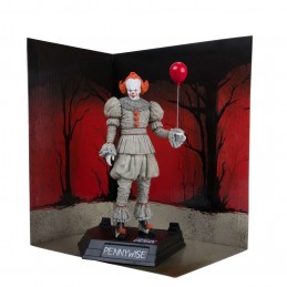 MC FARLANE MOVIE MANIACS IT PENNYWISE WELCOME TO DERRY STATUE PVC FIGURE