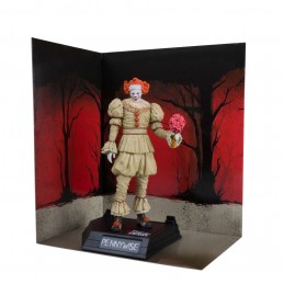 MC FARLANE MOVIE MANIACS IT PENNYWISE WELCOME TO DERRY STATUE PVC FIGURE