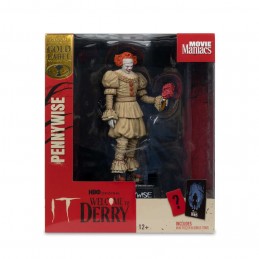 MC FARLANE MOVIE MANIACS IT PENNYWISE WELCOME TO DERRY STATUE PVC FIGURE