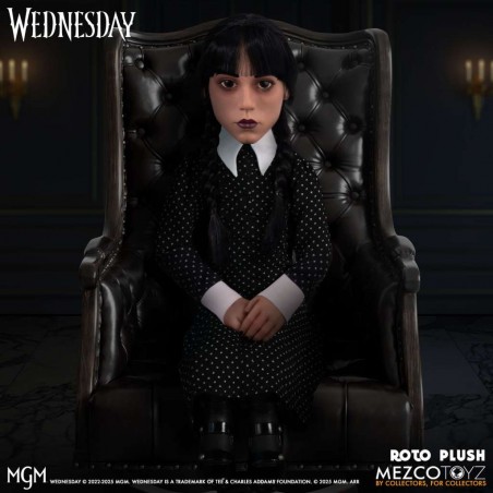 WEDNESDAY ADDAMS ROTO PLUSH 18" DOLL FIGURE