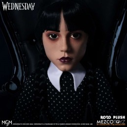 WEDNESDAY MERCOLEDI ADDAMS ROTO PLUSH 45 CM DOLL FIGURE MEZCO TOYS