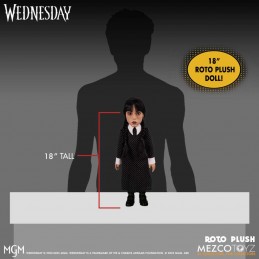 WEDNESDAY MERCOLEDI ADDAMS ROTO PLUSH 45 CM DOLL FIGURE MEZCO TOYS