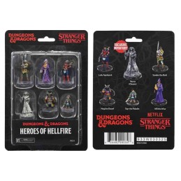 WIZKIDS DUNGEONS AND DRAGONS STRANGER THINGS HEROES OF HELLFIRE PREPAINTED MINIATURES FIGURE SET