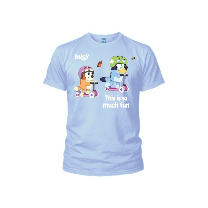 MAGLIA T SHIRT BIMBO BLUEY THIS IS SO MUCH FUN MAGLIA T SHIRT BIMBO BLUEY THIS IS SO MUCH FUN