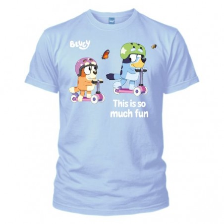 MAGLIA T SHIRT BIMBO BLUEY THIS IS SO MUCH FUN