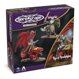 RENEGADE GAME STUDIOS HEROSCAPE AGE OF ANNIHILATION RISING TIDE SONLEN AND HALUSHIA SCION OF THE WILD MINIATURE