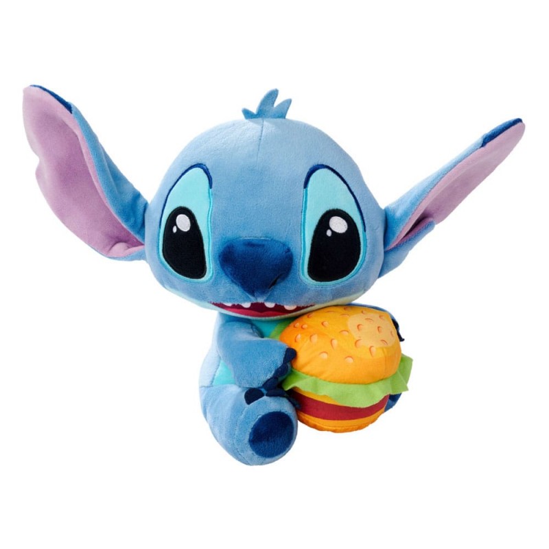 LILO E STITCH 25CM STITCH WITH BURGER PELUCHE FIGURE SIMBA TOYS LILO E STITCH 25CM STITCH WITH BURGER PELUCHE FIGURE SIMBA TOYS