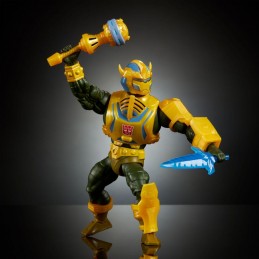 MATTEL MOTU X TRANFORMERS BUMBLEBEE ARMOR MAN-AT-ARMS PVC ACTION FIGURE