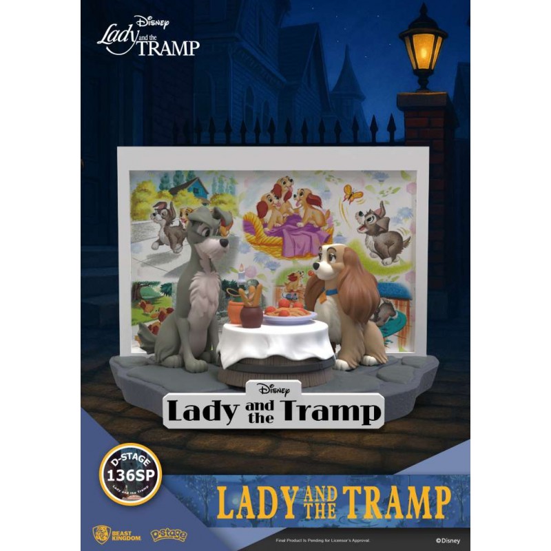 BEAST KINGDOM D-STAGE LADY AND THE TRAMP DS-136SP STATUE FIGURE DIORAMA