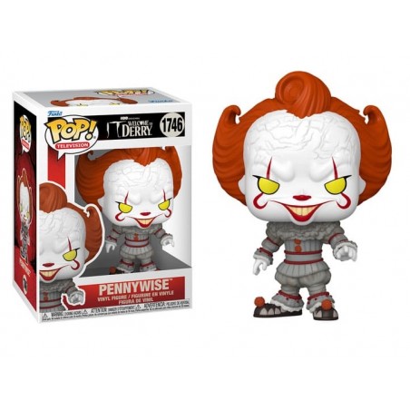 FUNKO POP! TELEVISION IT WELCOME TO DERRY PENNYWISE BOBBLE HEAD PVC FIGURE