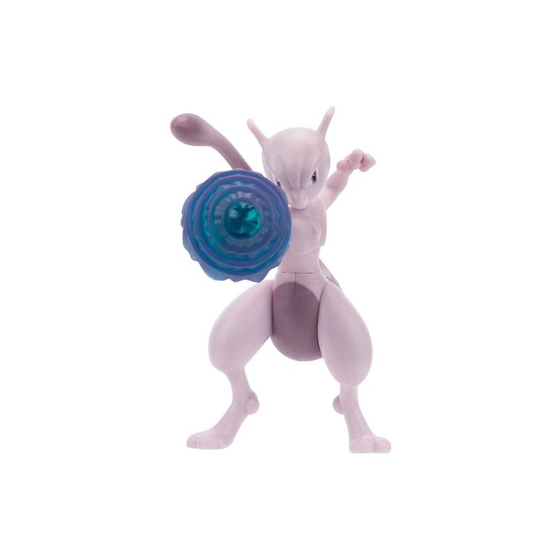 JAZWARES POKEMON BATTLE FEATURE FIGURE MEWTWO DLX VERSION ACTION FIGURE