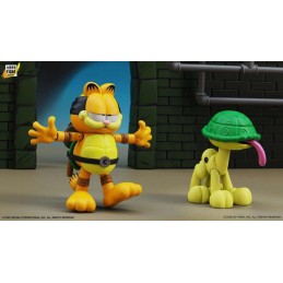 BOSS FIGHT STUDIO GARFIELD X TMNT GARFELLO & SIDEKICK ODIE 2-PACK ACTION FIGURE