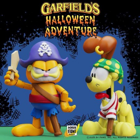 GARFIELD HALLOWEEN ADVENTURE PIRATE GARFIELD & PIRATE ODIE ACTION FIGURE