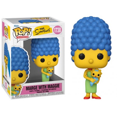 FUNKO POP! TELEVISION THE SIMPSONS MARGE WITH MAGGIE BOBBLE HEAD PVC FIGURE