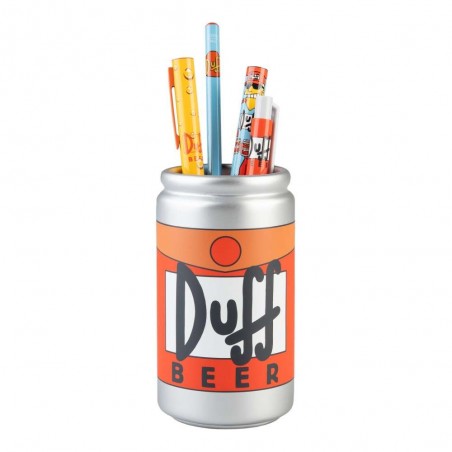 THE SIMPSONS DUFF BEER RESIN PEN HOLDER SET