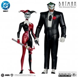 MC FARLANE BATMAN ANIMATED SERIES - HARLEY AND JOKER MAD LOVE ACTION FIGURE