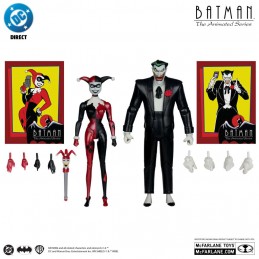 MC FARLANE BATMAN ANIMATED SERIES - HARLEY AND JOKER MAD LOVE ACTION FIGURE