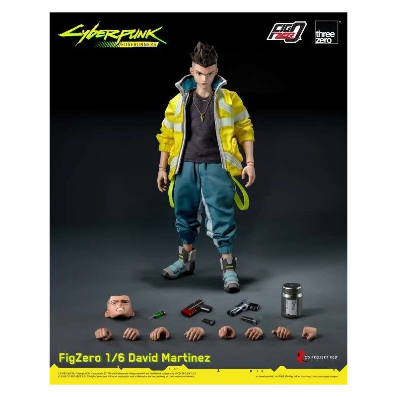 THREEZERO CYBERPUNK EDGERUNNERS DAVID MARTINEZ FIGZERO 1/6 SCALE PVC ACTION FIGURE