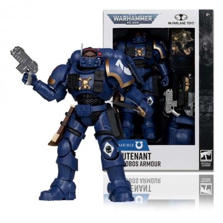 WARHAMMER 40000 LIEUTENANT IN PHOBOS ARMOR SPACE MARINE ACTION FIGURE