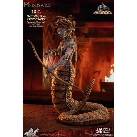 RAY HARRYHAUSEN SOFT MOTION MEDUSA 30CM DIORAMA STATUA IN RESINA FIGURE
