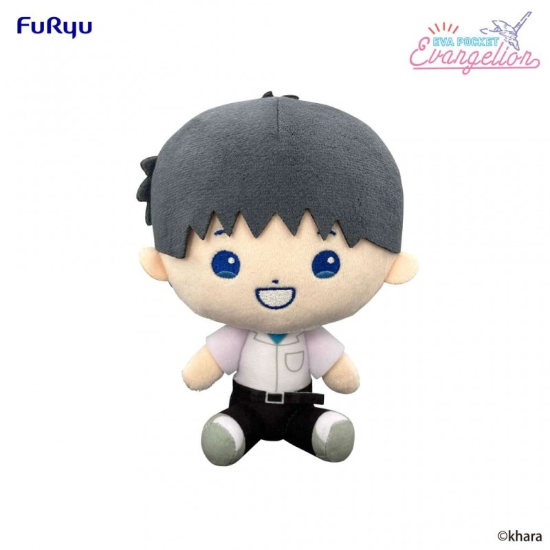 FURYU NEON GENESIS EVANGELION SHINJI IKARI POCKET PLUSH FIGURE FURYU NEON GENESIS EVANGELION SHINJI IKARI POCKET PLUSH FIGURE