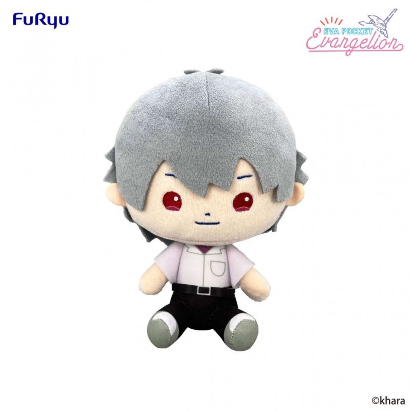 FURYU NEON GENESIS EVANGELION KAWORU POCKET PLUSH FIGURE FURYU NEON GENESIS EVANGELION KAWORU POCKET PLUSH FIGURE
