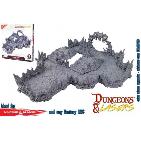 DUNGEONS AND LASERS RITUAL SITE UNPAINTED TERRAIN