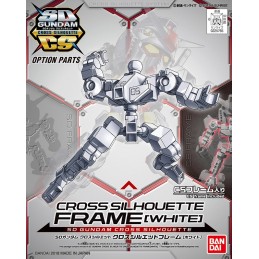 SD GUNDAM CROSS SILHOUETTE FRAME WHITE MODEL KIT BANDAI
