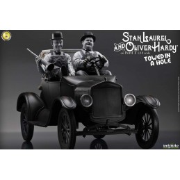 INFINITE STATUE LAUREL AND HARDY ON FORD T 1/12 SCALE RESIN STATUE FIGURE