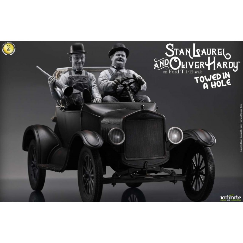 INFINITE STATUE LAUREL AND HARDY ON FORD T 1/12 SCALE RESIN STATUE FIGURE INFINITE STATUE LAUREL AND HARDY ON FORD T 1/12 SCALE RESIN STATUE FIGURE