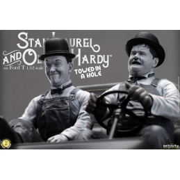 LAUREL AND HARDY ON FORD T 1/12 STATUA FIGURE INFINITE STATUE