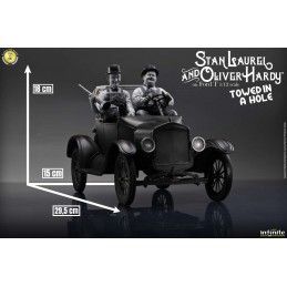 LAUREL AND HARDY ON FORD T 1/12 STATUA FIGURE INFINITE STATUE