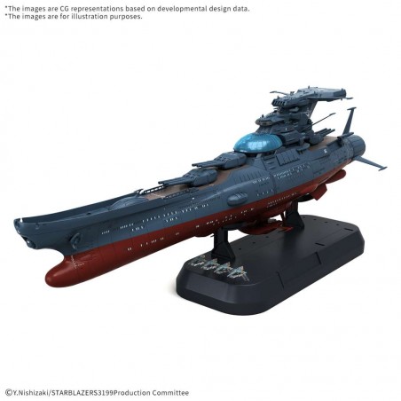SPACE BATTLESHIP YAMATO 3199 EXP. SHIP OF TRASCENDENTAL DIM. 1/1000 SCALE PVC MODEL KIT