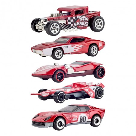 HOT WHEELS 80TH ANNIVERSARY 5-PACK 1/64 DIECAST MODELS