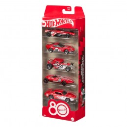HOT WHEELS 80TH ANNIVERSARY 5-PACK 1/64 DIECAST MODELS MATTEL
