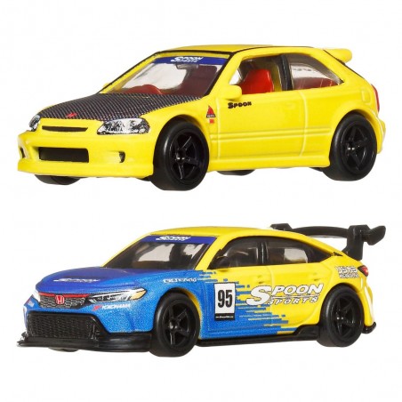 HOT WHEELS PREMIUM CAR CULTURE HONDA CIVIC TYPER R 2-PACK 1/64 DIECAST MODELS