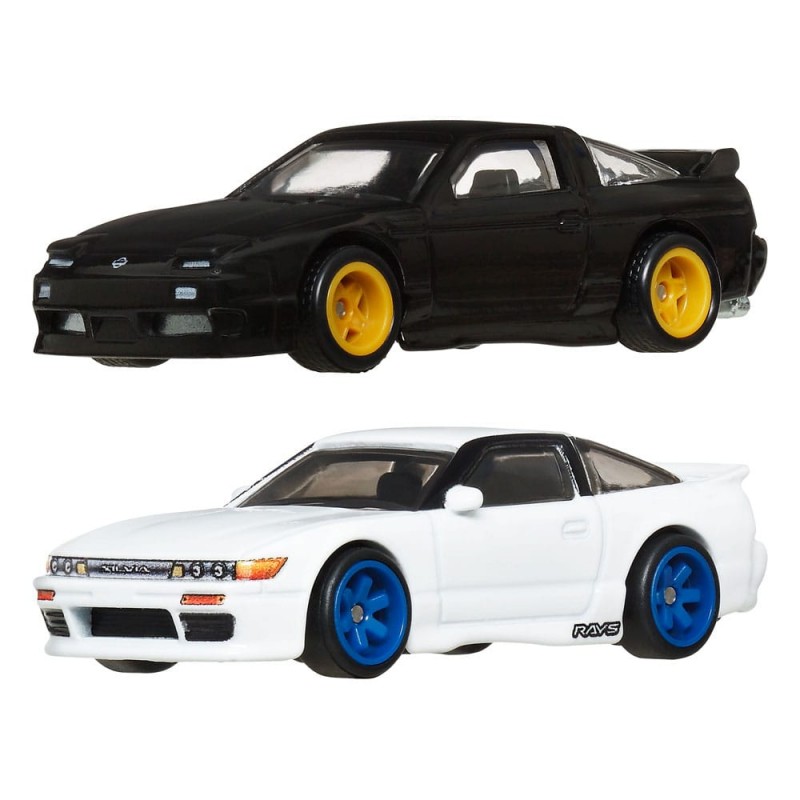 HOT WHEELS PREMIUM CAR CULTURE 2-PACK NISSAN 180SX TYPE X AND NISSAN SILEIGHTY 1/64 DIECAST MODELS MATTEL HOT WHEELS PREMIUM CAR CULTURE 2-PACK NISSAN 180SX TYPE X AND NISSAN SILEIGHTY 1/64 DIECAST MODELS MATTEL