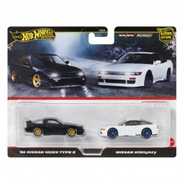 HOT WHEELS PREMIUM CAR CULTURE 2-PACK NISSAN 180SX TYPE X AND NISSAN SILEIGHTY 1/64 DIECAST MODELS MATTEL HOT WHEELS PREMIUM CAR CULTURE 2-PACK NISSAN 180SX TYPE X AND NISSAN SILEIGHTY 1/64 DIECAST MODELS MATTEL