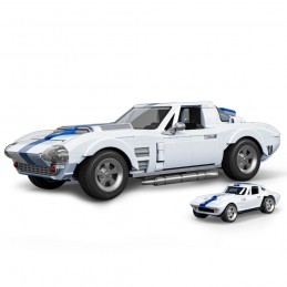 MATTEL HOT WHEELS MATTEL BRICK SHOP CORVETTE GRAND SPORT 1/16 BUILDING SET MODEL MATTEL HOT WHEELS MATTEL BRICK SHOP CORVETTE GRAND SPORT 1/16 BUILDING SET MODEL