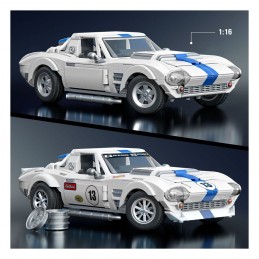 MATTEL HOT WHEELS MATTEL BRICK SHOP CORVETTE GRAND SPORT 1/16 BUILDING SET MODEL MATTEL HOT WHEELS MATTEL BRICK SHOP CORVETTE GRAND SPORT 1/16 BUILDING SET MODEL