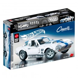MATTEL HOT WHEELS MATTEL BRICK SHOP CORVETTE GRAND SPORT 1/16 BUILDING SET MODEL MATTEL HOT WHEELS MATTEL BRICK SHOP CORVETTE GRAND SPORT 1/16 BUILDING SET MODEL