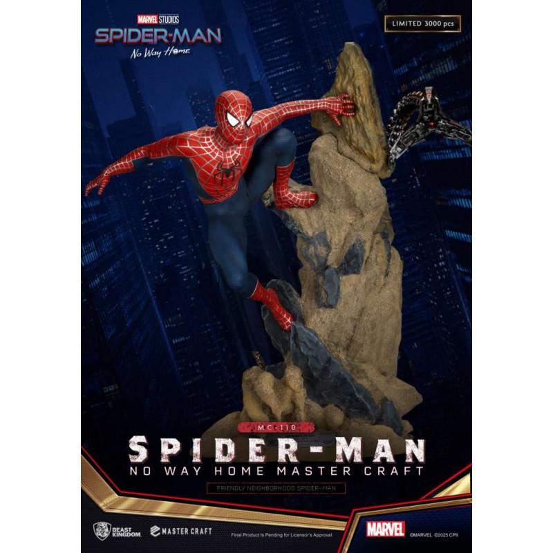 SPIDER-MAN NO WAY HOME FRIENDLY NEIGHBORHOOD SPIDER-MAN MASTER CRAFT STATUA FIGURE BEAST KINGDOM SPIDER-MAN NO WAY HOME FRIENDLY NEIGHBORHOOD SPIDER-MAN MASTER CRAFT STATUA FIGURE BEAST KINGDOM