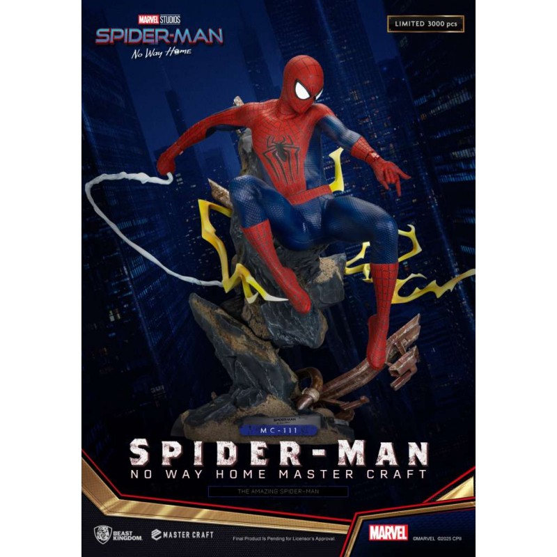 SPIDER-MAN NO WAY HOME THE AMAZING SPIDER-MAN MASTER CRAFT STATUA FIGURE BEAST KINGDOM SPIDER-MAN NO WAY HOME THE AMAZING SPIDER-MAN MASTER CRAFT STATUA FIGURE BEAST KINGDOM