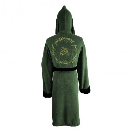 LORD OF THE RINGS ELVEN GREEN GOLD FLEECE BATHROBE