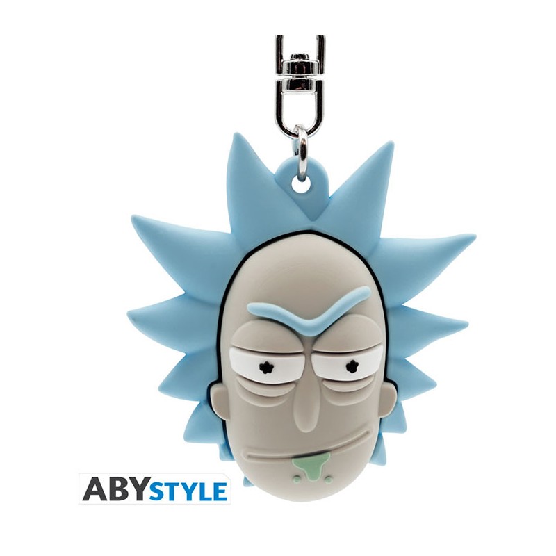 ABYSTYLE RICK AND MORTY RICK SANCHEZ HEAD 3D KEYCHAIN ABYSTYLE RICK AND MORTY RICK SANCHEZ HEAD 3D KEYCHAIN