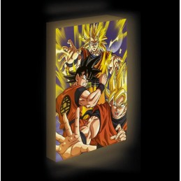 DRAGON BALL Z GOKU SUPER SAIYAN QUADRO RETROILLUMINATO 30X40CM PYRAMID INTERNATIONAL