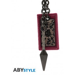 ABYSTYLE NARUTO SHIPPUDEN KUNAI AND EXPLOSIVE TAG KEYRING METAL KEYCHAIN
