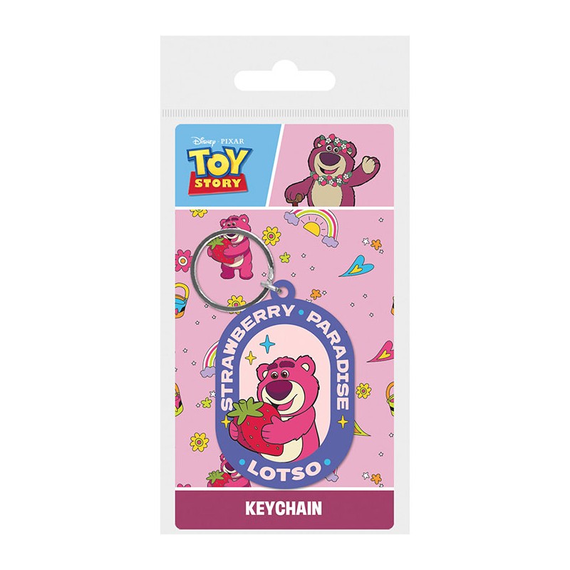 PYRAMID INTERNATIONAL TOY STORY LOTSO STRAWBERRY PARADISE KEYCHAIN KEYRING