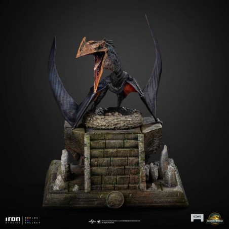 JURASSIC WORLD REBIRTH QUETZALCOATLUS ICONS STATUA IN RESINA FIGURE